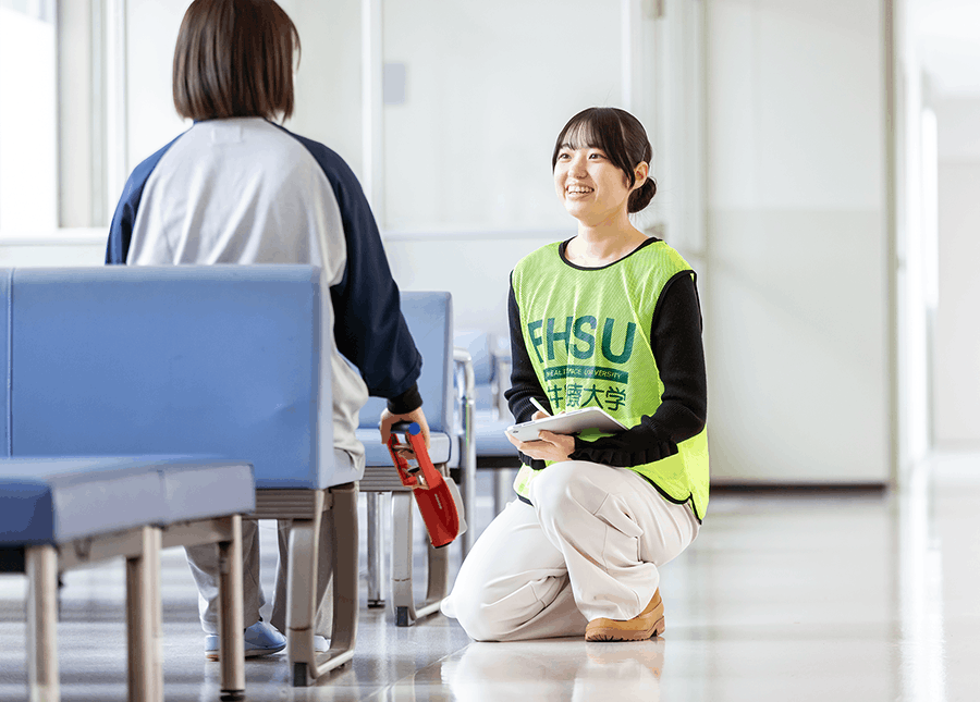 リハビリテーション学科 作業療法学専攻2年田端心結さん（福井商業高出身）