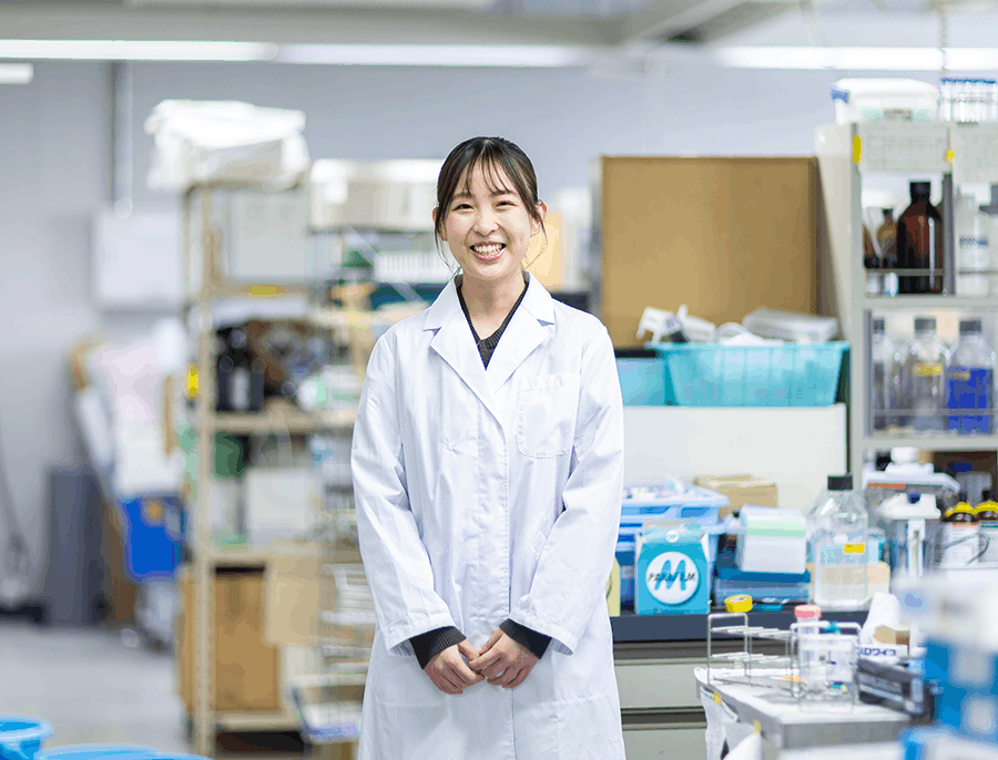 海洋生物資源学部 海洋生物資源学科４年白崎亜実さん