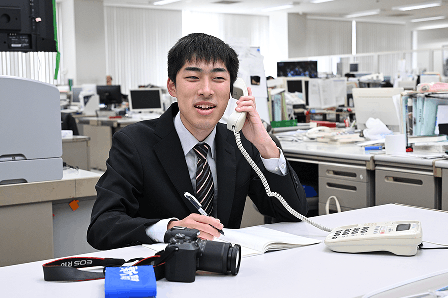 福井新聞社 佐伯晴人さん