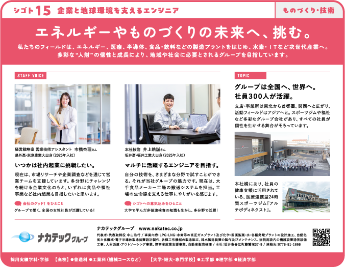 ふくいお仕事図鑑2026掲載紙面